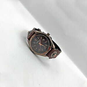 Fossil Stella Watch Brown Ion ES-3029 Date WR 50m 30mm